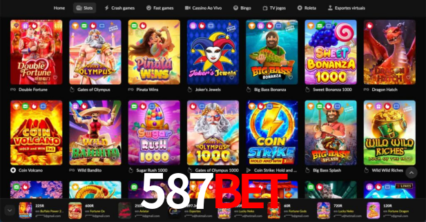 Interface do App 587bet